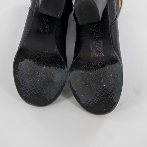 TORY BURCH Junction Leather Boots Black | 7.5 - Picture 9 of 14